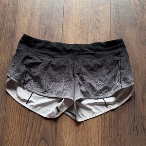 lululemon athletica Black and Gray Athletic Shorts